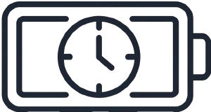 Clock face time outline icon