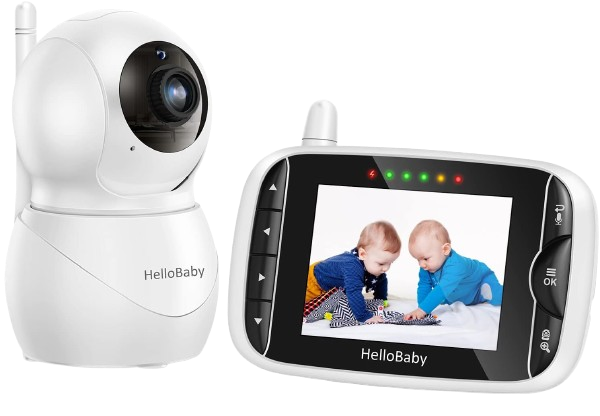Monitor with Camera and Audio, IPS Screen LCD Display